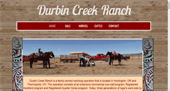 Desktop Screenshot of durbincreekranch.com